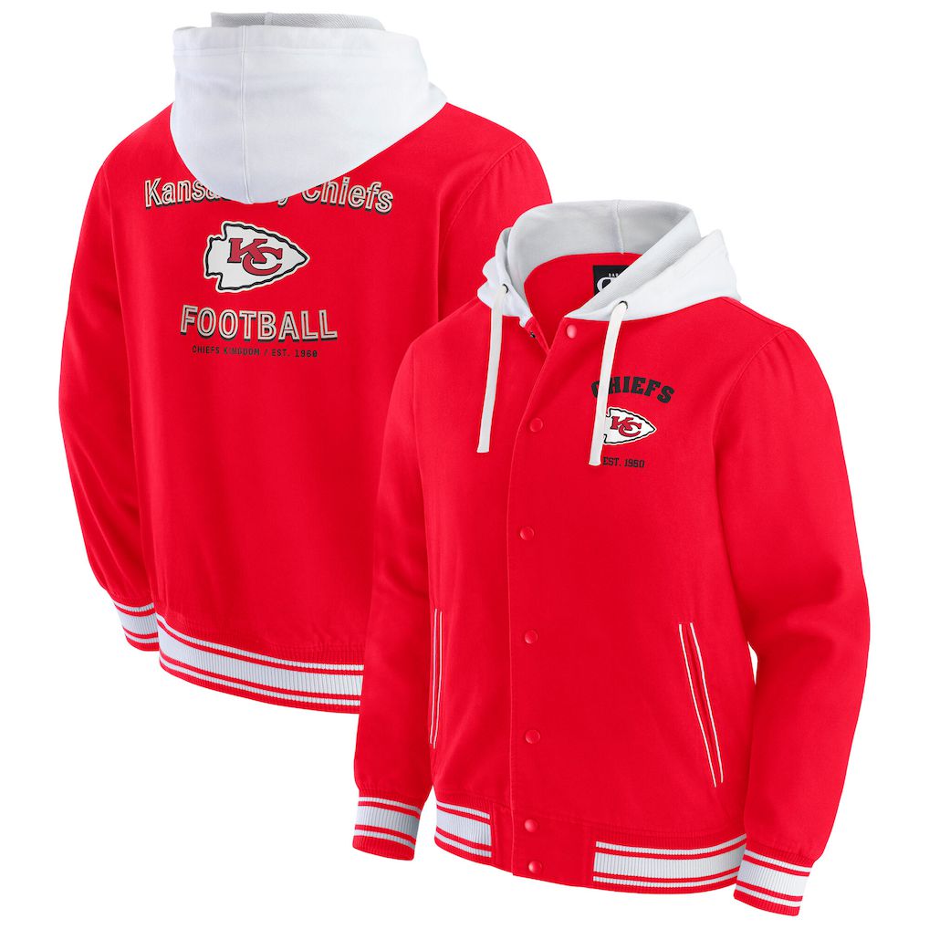 Men 2026 NFL Kansas City Chiefs  jacket hoodie Red 011-0